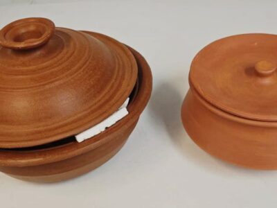 Clay Curry pot with Lid (9"Dia)